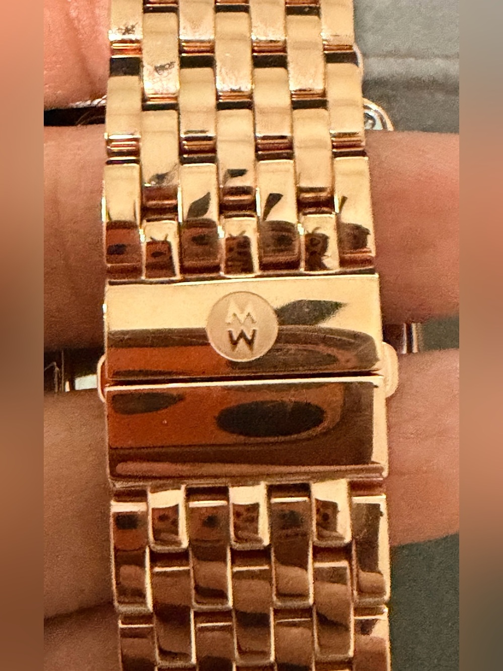 MICHELE DECO 18K Rose Gold-Plated Diamond Watch - Picture 9 of 14